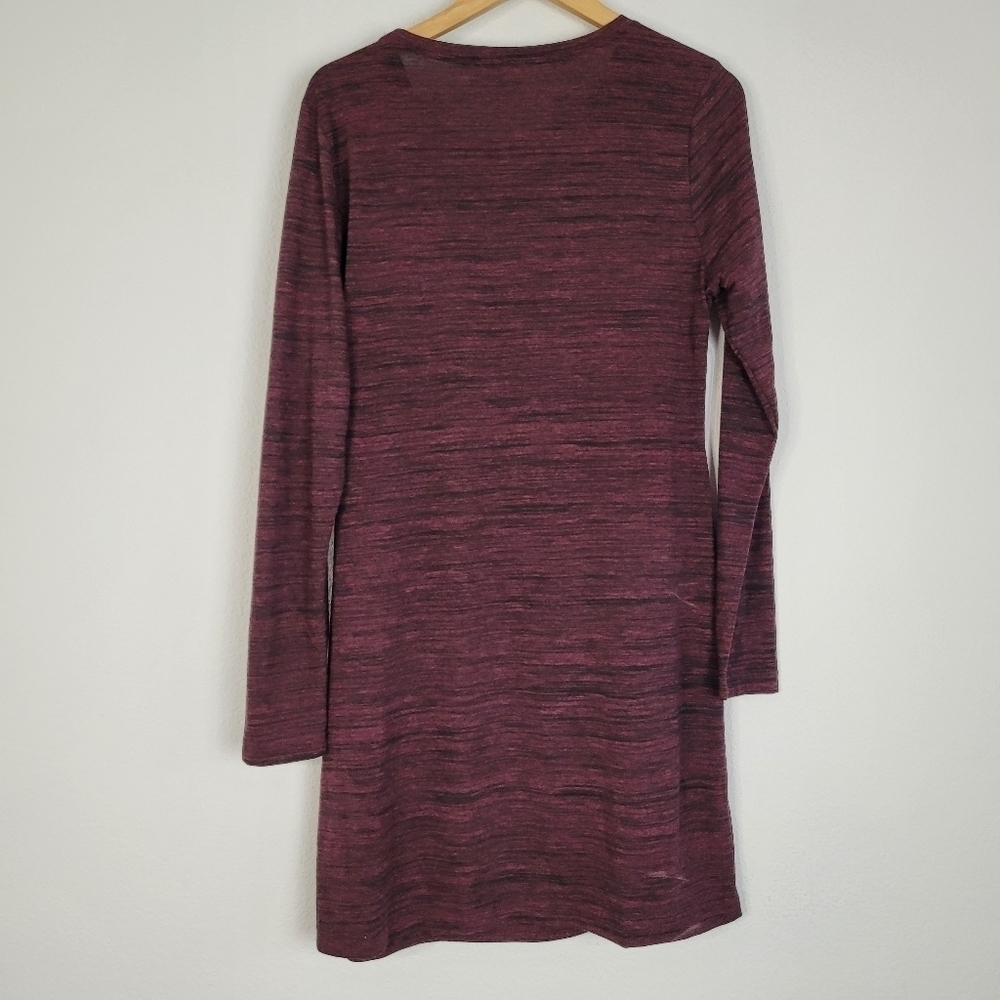 Fabletics burgundy athleisure space dye Brooke dress - Picture 5 of 8